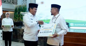 Milyaran Rupiah Zakat ASN Pemprovsu Diserahkan ke Baznas