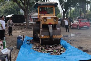 Polres Lampung Selatan Musnahkan BB Hasil Ops Cempaka Krakatau 2024