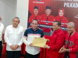 Resmi Serahkan Berkas Balon Gubsu ke PDIP, Rapidin Sebut Edy Rahmayadi Tamu Terhormat