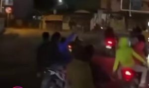 Medan Kembali Mencekam, Puluhan Geng Motor Konvoi di Jalan Sambil Membawa Sajam