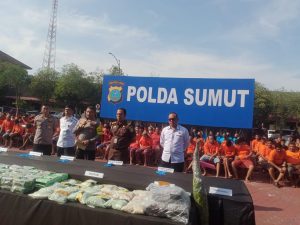 Polda Sumut Ringkus Ratusan Pelaku Narkoba, Ratusan Kilogram Sabu Diamankan