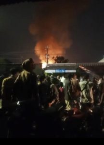 Diduga Selang Bocor, Gudang Gas Elpiji di Desa Sei Rotan Ludes Terbakar