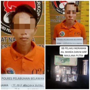 Dua Pengedar Sabu Diamankan Polisi di Desa Klambir