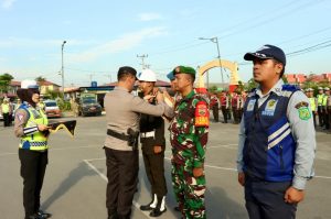 Polres Pelabuhan Belawan Laksanakan Apel Gelar Pasukan Operasi Patuh Toba 2024