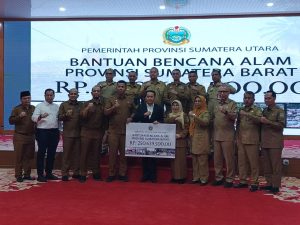 Pemprov Sumut Sumbang Dana Ratusan Juta Untuk Bencana di Sumbar