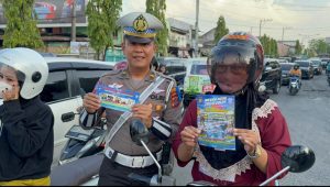 Gelar Ops Patuh Toba 2024, Sat Lantas Polresta Deli Serdang Berikan Himbauan ke Pengendara