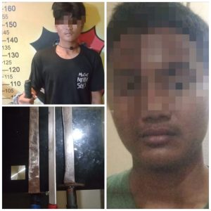 Dua Anggota Geng Motor ‘Warnek’ Bawa Sajam Diamankan Polisi