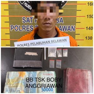 Gerebek Lapak Peredaran Narkoba di Komplek Uka Terjun, 4 Pelaku Diamankan