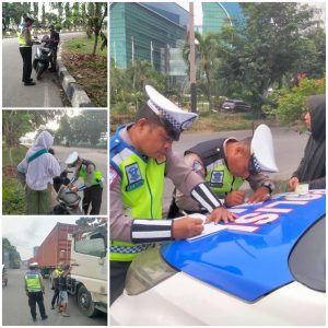 Hari Pertama Operasi Patuh Toba 2024 Polres Pelabuhan Belawan Keluarkan 10 Tilang dan 15 Surat Teguran