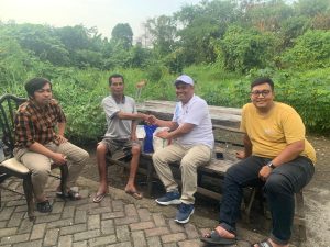 Bentuk Kemitraan, Gibran Center Kota Binjai Jenguk Salah Seorang Insan Pers Korban Kecelakaan