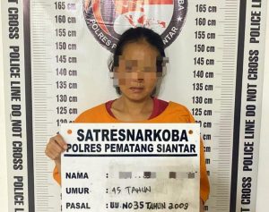 Nekat Jadi Kurir Sabu, Wanita Ini Ditangkap Satresnarkoba Polres Siantar