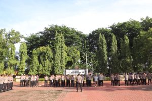 Hari Pertama Jadwal Pendaftaran Calon Bupati & Wakil Bupati, Polres Langkat Lakukan Pengamanan