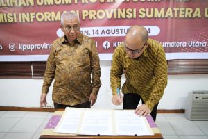 KPU Sumut MoU Keterbukaan Informasi Publik Dengan KIP Sumut