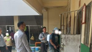 Cegah Penyebaran Virus Penyakit, Lapas Narkotika Langkat Lakukan Penyemprotan Disinfektan