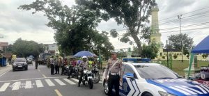 Polres Langkat Gelar Patroli Gabungan Skala Besar Untuk Jaga Keamanan Wilayah