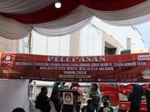 KPU Kota Medan Laksanakan Pelepasan Distribusi Logistik Pilkada 2024