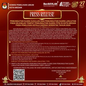 Bencana Banjir di Kota Medan, KPU Kota Medan Menggelar Pemungutan Suara Susulan dan Lanjutan di 8 Kecamatan