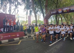 Tiga Hari Menuju Pesta Demokrasi, KPU Sumut Gelar Fun Run 2024 di 3 Kabupaten/Kota