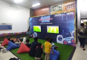 Tingkatkan Pelayanan Selama Nataru, Stasiun KA Medan Sediakan Game Zone dan Karaoke Gratis