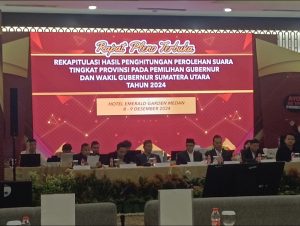 KPU Sumut Gelar Rekapitulasi Hasil Penghitungan Perolehan Suara Tingkat Provinsi