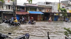 Diguyur Hujan, Kawasan Medan Marelan Tergenang Banjir