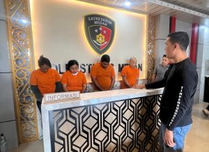 Polrestabes Medan Gerebek Lapak Judi di Jalan Jamin Ginting, 4 Orang Diamankan