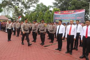 Siap Amankan Mudik Lebaran, Polres Langkat Apel Gelar Pasukan Operasi Ketupat Toba 2025