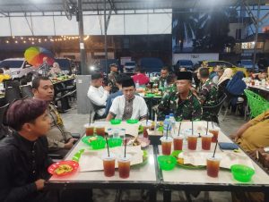 Jalin Silaturahim, Koramil 01/Sgl Bersama Polsek dan Muspika Kecamatan Sunggal Gelar Buka Puasa Bersama