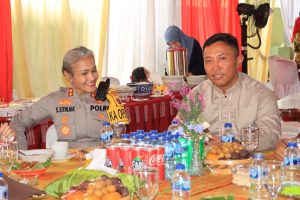 Kapolres Pematangsiantar Hadiri Open House Idul Fitri 1446 H Di Rumdis Dandim 0207/Simalungun