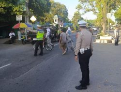 Satlantas Polres Langkat Menggelar Gatur Lalin Dalam Strong Point Pagi