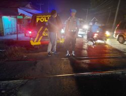 Cegah Kejahatan Jalanan dan Premanisme, Polsek Tanjung Pura Gelar Patroli Malam