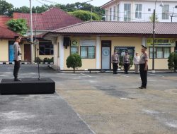 Wakapolres Pematangsiantar Pimpin Upacara Kenaikan Pangkat Pengabdian