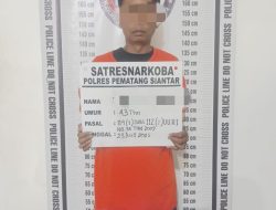 Kantongi Sabu Seberat 4,22 Gram, Pria Asal Simalungun Ditangkap Polres Pematangsiantar