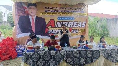 Gelar Sosper Tentang Penanggulangan Kemiskinan, Andreas Pandapotan Purba Fasilitasi UMKM Kepada Warga