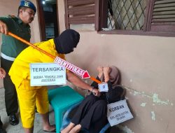 Denpom 1/5 Medan Gelar Rekontruksi Kasus Oknum TNI Bunuh Istri di Sei Semayang