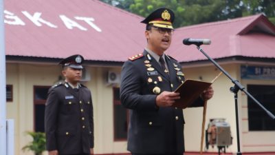 Polres Langkat Bacakan Ikrar Tekat Pertahankan Pancasila di Hari Kesaktian Pancasila