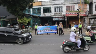 OPS Zebra Toba 2025, Polres Langkat Gencarkan Edukasi Humanis di Jalan Raya