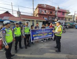 Ops Zebra Toba 2025, Sat Lantas Polres Pematangsiantar Sosialisasi di Jalan Parapat Km 4,5