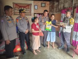 Kapolsek Siantar Marihat Berikan Bantuan kepada Warga yang Membutuhkan di Pematang Marihat