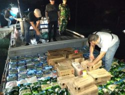 Kodim 0316/Batam Gagalkan Penyelundupan Puluhan Ton Sembako di Pelabuhan Haji Sage