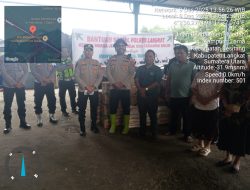 Polres Langkat Salurkan Bantuan Logistik kepada Jemaat Gereja Terdampak Banjir di Besitang