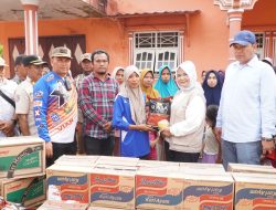 Bupati Langkat Pastikan Kehadiran Pemerintah, Salurkan Bantuan ke Warga Salahaji Pematang Jaya