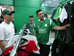 Kunjungi Toko Merchandise PSMS, Gubernur Bobby Harapkan Peningkatan Pemasukan Klub