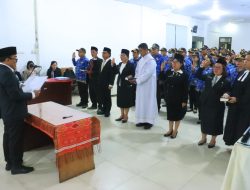 Lantik 75 Pejabat, Wabup Samosir: Bekerjalah Dengan Sungguh-sungguh