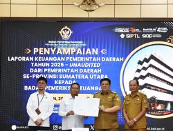 Bupati Samosir Serahkan LKPD 2025 ke BPK Sumut