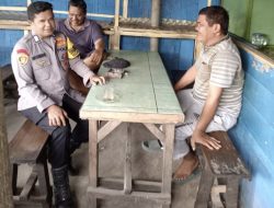 Bhabinkamtibmas Polsek Tanjung Pura Aktif Sambangi Warga, Ajak Jaga Kamtibmas di Desa Kwala Langkat