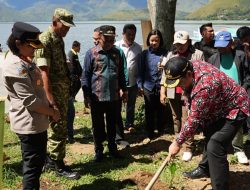 Tabur 1.000 Bibit Ikan dan Tanam 1.000 Pohon, Bupati Samosir: Jaga Ekosistem Danau Toba