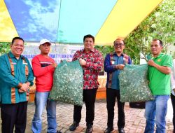 Bersumber Dari APBN 2026, Bupati Samosir Serahkan Bibit Bawang Putih dan Traktor Pertanian