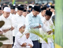 Gubernur Bobby Nasution Salat Iduladha Bersama Ribuan Warga Binjai, Pemprov Sumut Salurkan 167 Hewan Kurban