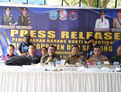 Bupati Bersama Forkopimda Musnahkan Sabu Tangkapan BNNK Deli Serdang